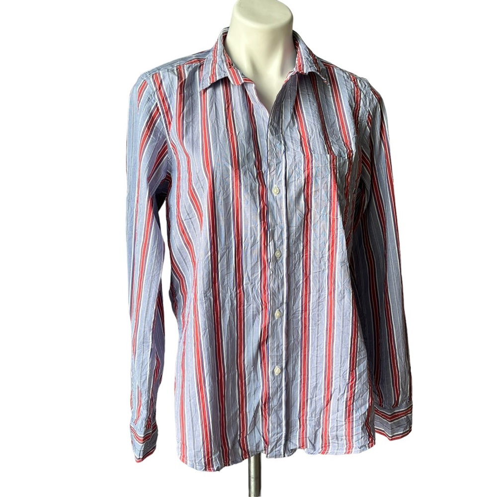 Frank and Eileen Barry Crinkle Woven Button Up Shirt - Picture 6 of 13